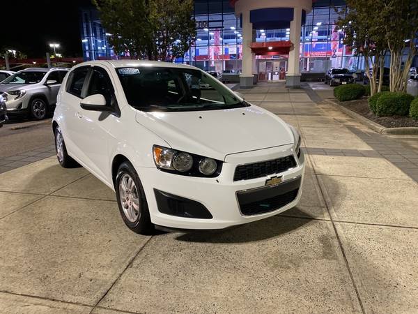 2016 Chevy Chevrolet Sonic LT hatchback Summit White - cars & trucks... for sale in Raleigh, NC – photo 2