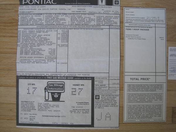 1988 Pontiac Fiero GT T-Top for sale in Ventura, CA – photo 23