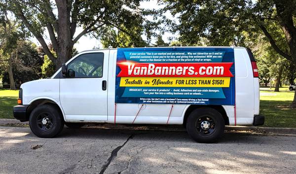 Wraps are tacky... Advertise with a VanBanner and beat the Wrap...... for sale in Los Angeles, CA
