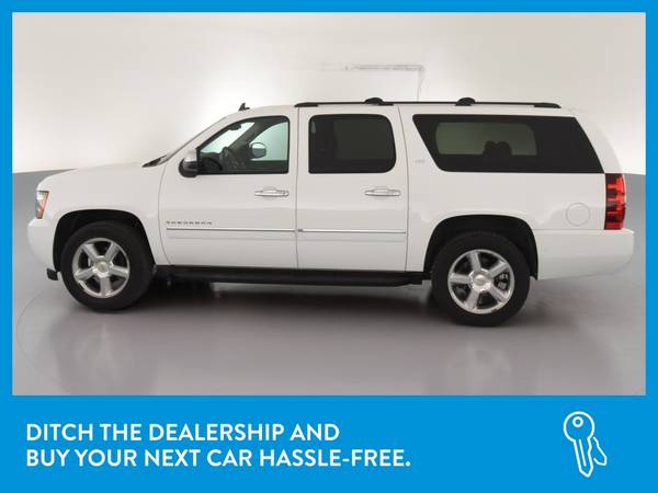 2014 Chevy Chevrolet Suburban 1500 LTZ Sport Utility 4D suv White for sale in Rochester , NY – photo 4