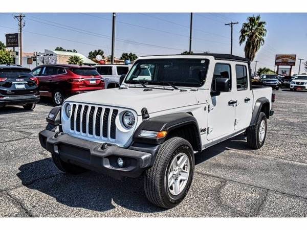 2020 Jeep Gladiator Sport S pickup Bright White Clearcoat - cars &... for sale in El Paso, TX – photo 4