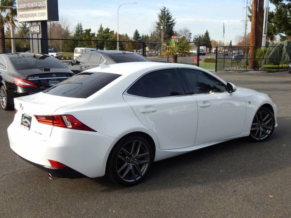 CLEAN CARFAX 1 OWNER 2014 Lexus IS 250 AWD F-Sport RARE WHITE/RED for sale in Auburn, WA – photo 8