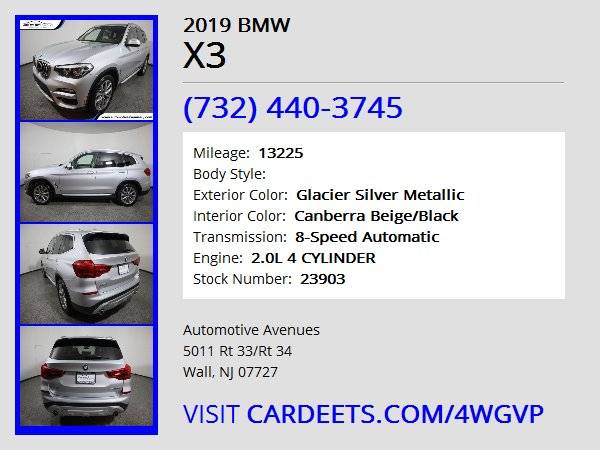 2019 BMW X3, Glacier Silver Metallic - cars & trucks - by dealer -... for sale in Wall, NJ – photo 22