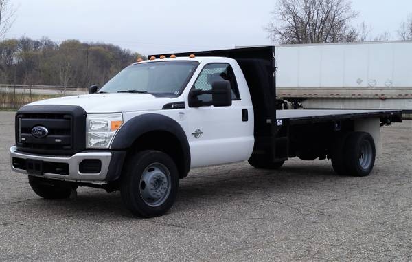 2014 Ford F550 XL - 14ft Flatbed - 4WD 6 7L V8 Power Stroke (B52698) for sale in Dassel, MN – photo 9