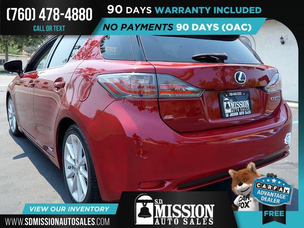 2012 Lexus CT 200h Premium FOR ONLY $194/mo! - cars & trucks - by... for sale in Vista, CA – photo 9