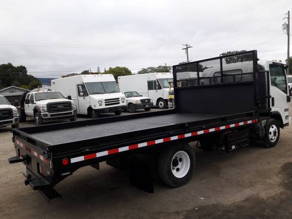 2014 ISUZU NPR 14 FEET FLATBED LOW MILES 66460 - - by for sale in San Jose, OR – photo 6