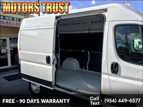 2019 Ram ProMaster Cargo Van 2500 High Roof 136" WB BAD CREDIT NO... for sale in Miami, FL – photo 19