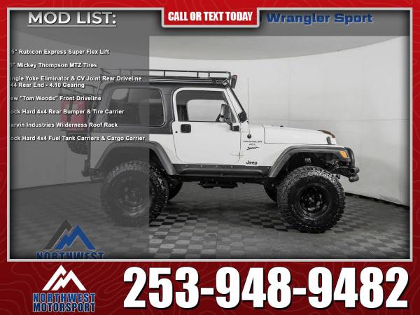Lifted 2001 Jeep Wrangler Sport 4x4 - - by dealer for sale in PUYALLUP, WA – photo 2