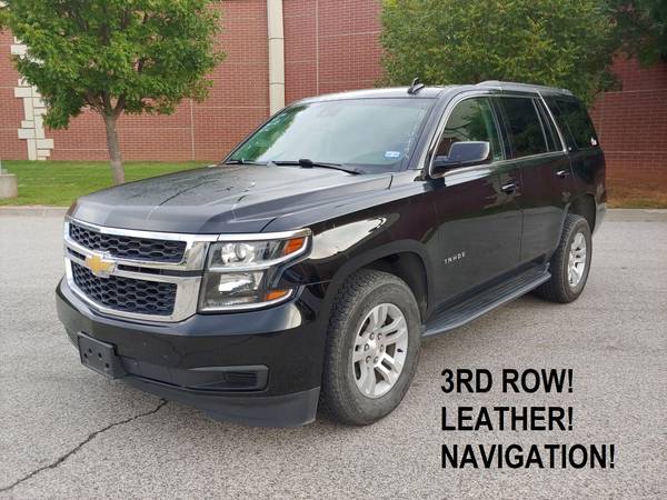 2018 CHEVROLET TAHOE LT 3RD ROW! LEATHER! NAV! LIKE NEW! MUST SEE! -... for sale in Norman, TX – photo 2