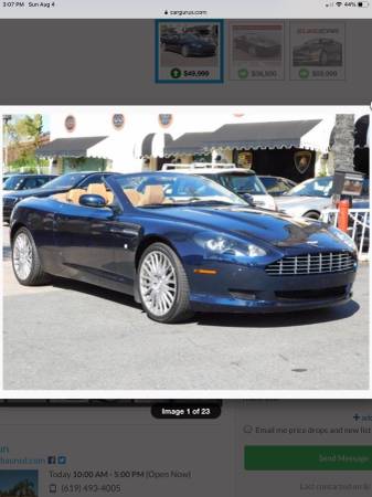 Aston Martin DB9 Volante - cars & trucks - by owner - vehicle... for sale in Monterey, CA – photo 6