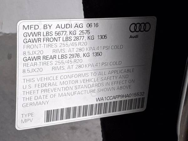 2017 Audi SQ5 Premium Plus SKU: HA015532 SUV - - by for sale in Other, NY – photo 24