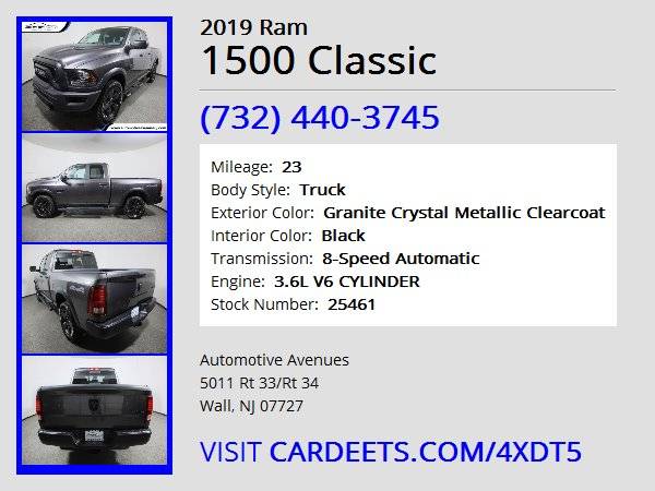 2019 Ram 1500 Classic, Granite Crystal Metallic Clearcoat - cars &... for sale in Wall, NJ – photo 22