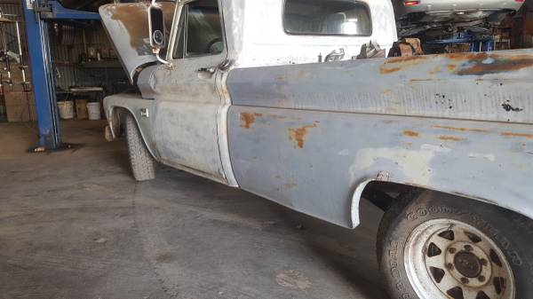 1966 CHEVY PICK UP TRUCK, LONG BED, FLEET SIDE, 6 CYL, A/C - cars &... for sale in Fort Worth, TX – photo 3