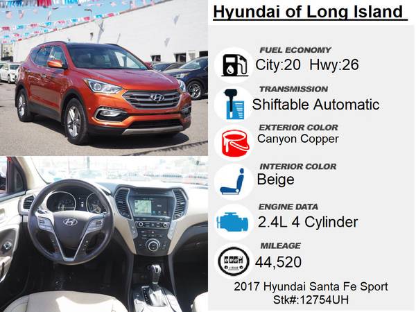 2017 Hyundai Santa Fe Sport 2 4L - - by dealer for sale in Long Island City, NY – photo 9