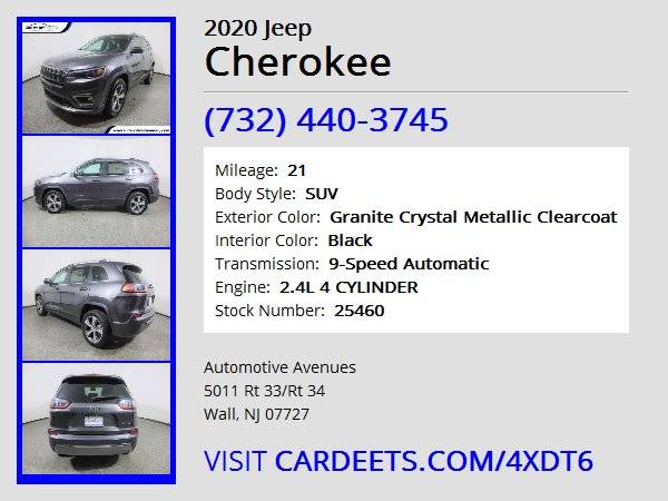 2020 Jeep Cherokee, Granite Crystal Metallic Clearcoat - cars &... for sale in Wall, NJ – photo 22