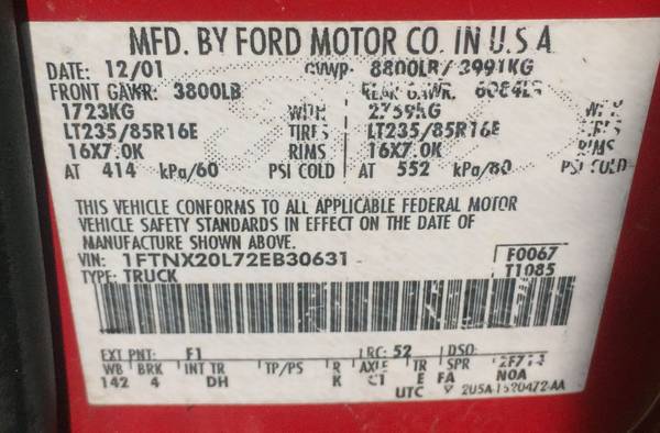 2002 FORD F250 XLT SUPER DUTY (Red) $3300 CASH SELL for sale in Brandon, MS – photo 8