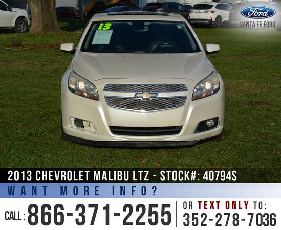 *** 2013 Chevrolet Malibu LTZ *** Remote Start - Camera - Sunroof -... for sale in Alachua, FL – photo 2