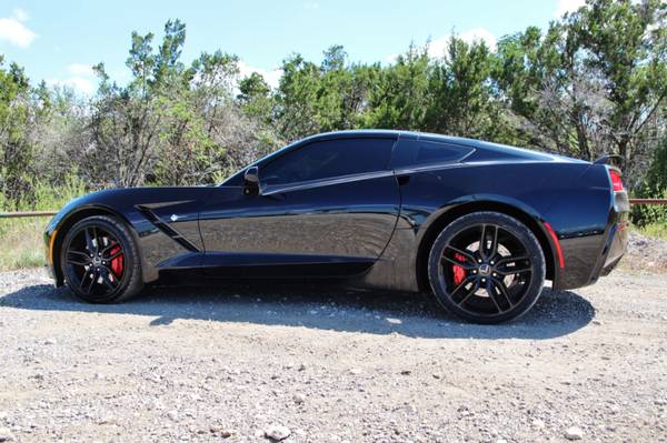 2014 CHEVROLET CORVETTE Z51 - 7 SPEED MANUAL - LOW MILES - BLK ON BLK! for sale in Liberty Hill, IL – photo 5