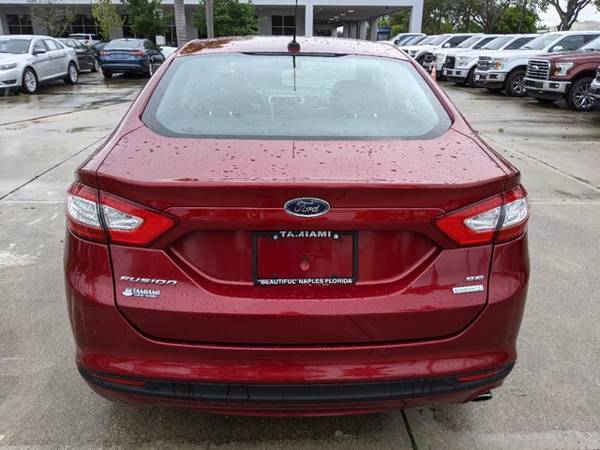 2016 Ford Fusion Ruby Red Metallic Tinted Clearcoat - cars & trucks... for sale in Naples, FL – photo 8