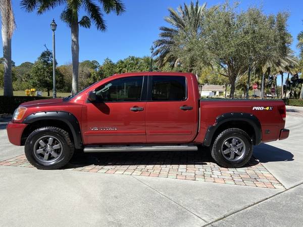 2014 Nissan Titan PRO-4X Tow Package Bed Liner New Tires Clean Title for sale in Okeechobee, FL – photo 2