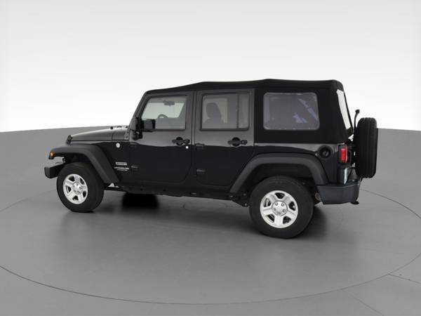 2017 Jeep Wrangler Unlimited Sport SUV 4D suv Black - FINANCE ONLINE... for sale in Worcester, MA – photo 6