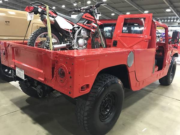 Military Humvee Truck 4X4 Pickup - RED | On-Road Title | Am General for sale in Tulsa, TX – photo 4