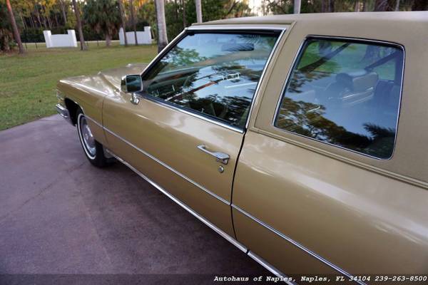 1974 Cadillac Coupe DeVille - 51K Miles, Leather, All Original Survi for sale in Naples, FL – photo 22