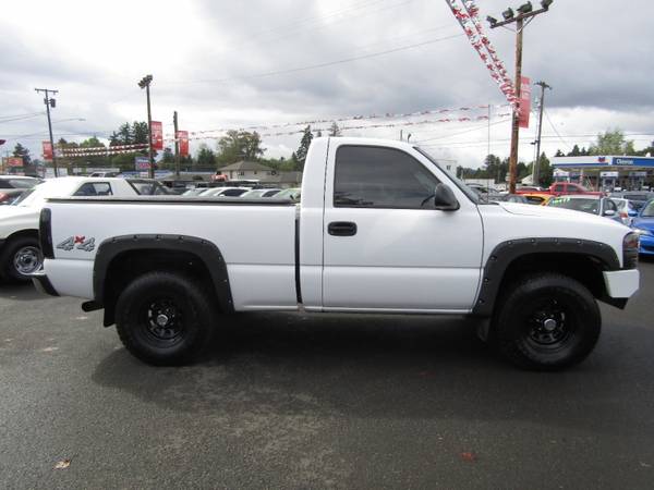 2002 GMC Sierra 1500 Reg Cab 4x4 WHITE Lifted Bumpers WOW ! for sale in Milwaukie, OR – photo 6