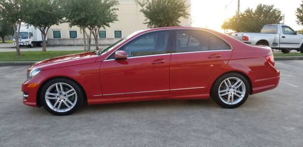 2013 MERCEDES-BENZ C250 RED for sale in Houston, TX – photo 7