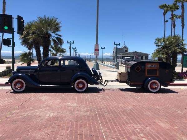 1935 Ford Tudor with matching Teardrop Trailer - cars & trucks - by... for sale in Seal Beach, CA – photo 6