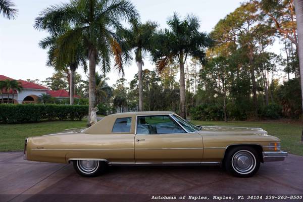 1974 Cadillac Coupe DeVille - 51K Miles, Leather, All Original Survi for sale in Naples, FL – photo 13