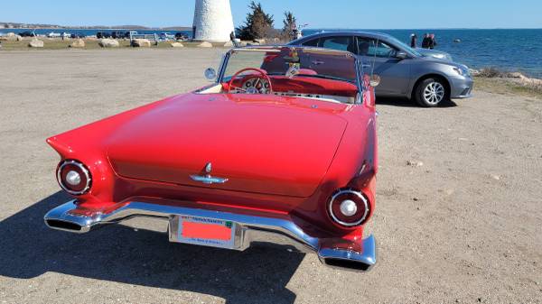 1957 Red Ford Thunderbird Convertible Body Off Resto EX CONDITION for sale in Marion, MA – photo 11