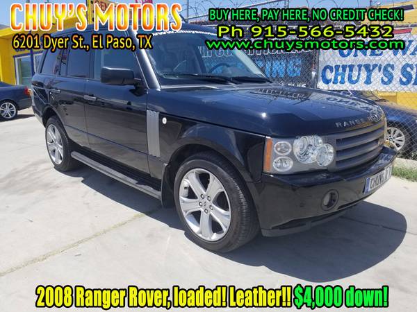 2008 LAND ROVER, Range Rover, Leather! Loaded! just $4k down!! for sale in El Paso, TX