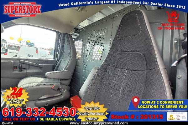 2018 GMC SAVANA 2500 WORK VAN-EZ FINANCING-LOW DOWN! - cars & trucks... for sale in El Cajon, CA – photo 14