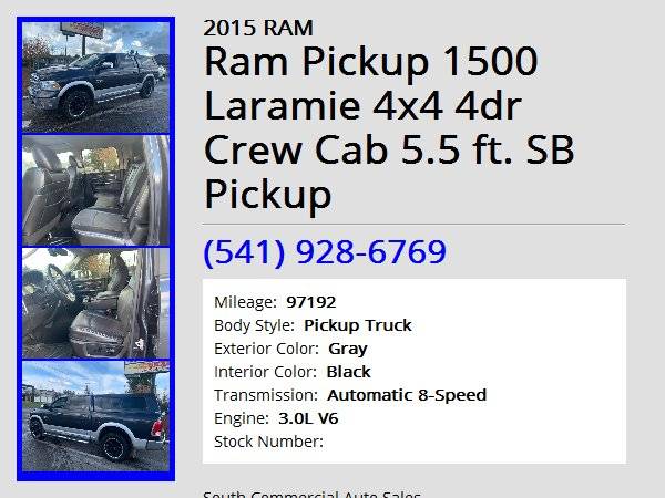 2015 RAM Ram Pickup 1500 Laramie 4x4 - - by dealer for sale in Albany, OR – photo 12