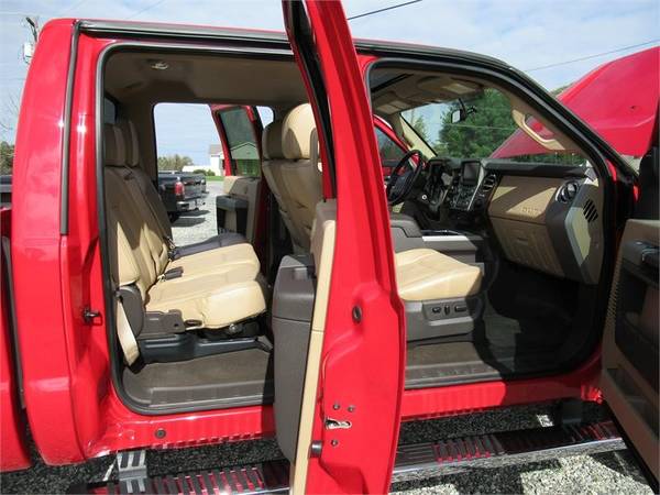 2015 FORD F250 SUPER DUTY LARIAT, Red APPLY ONLINE->... for sale in Summerfield, TN – photo 4