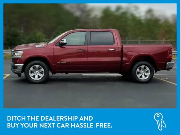 2020 Ram 1500 Crew Cab Laramie Pickup 4D 5 1/2 ft pickup Red for sale in Erie, PA – photo 4