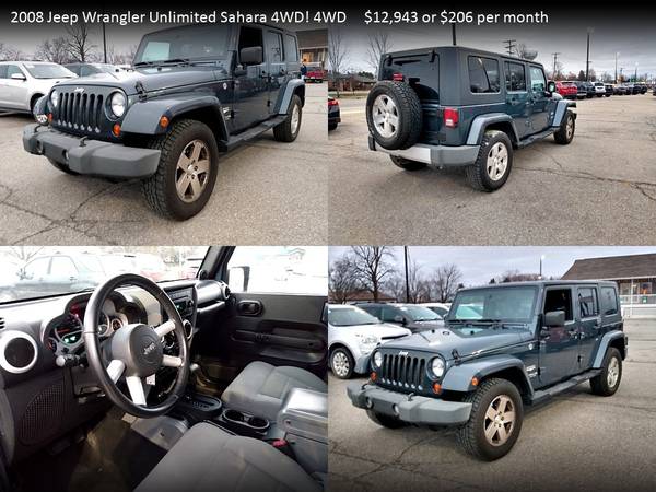 2009 Jeep Wrangler Unlimited Sahara FOR ONLY $252/mo! - cars &... for sale in Brighton, MI – photo 14