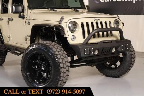 2018 Jeep Wrangler JK Unlimited Sport - RAM, FORD, CHEVY, DIESEL,... for sale in Addison, TX – photo 2