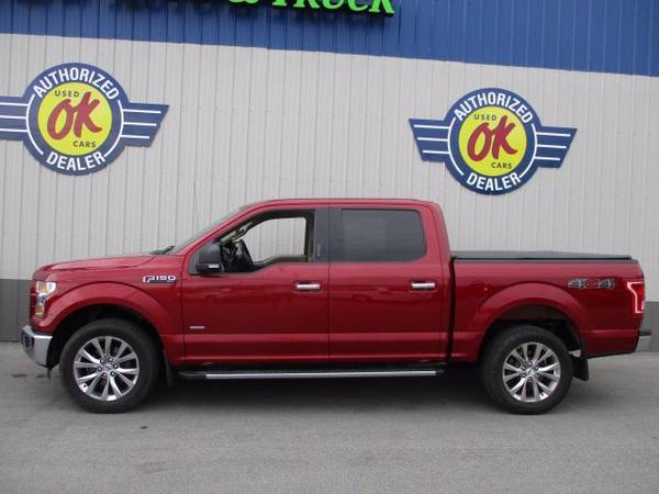 2015 Ford F-150 XLT 4X4 SuperCrew Eco Maroon Pickup - cars & trucks... for sale in Green Bay, WI – photo 2