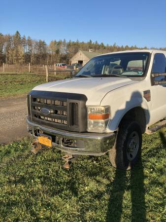 2008 F250 Diesel crew cab 4wd w plow for sale in Greene, NY – photo 8