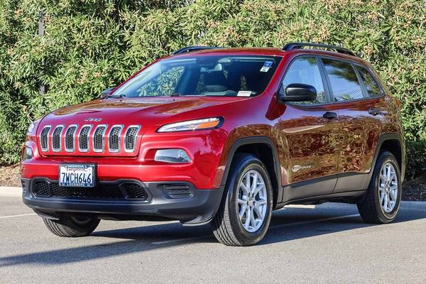 2017 Jeep Cherokee Sport suv Deep Cherry Red Crystal Pearlcoat for sale in Livermore, CA – photo 3
