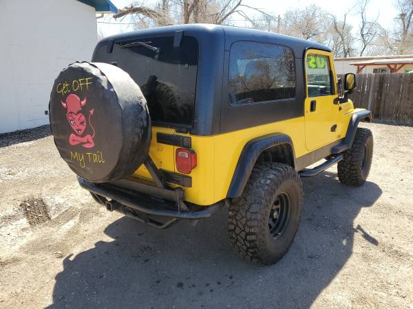 2005 Jeep Wrangler Unlimited LJ Lifted YELLOW! - - by for sale in Fort Collins, CO – photo 3