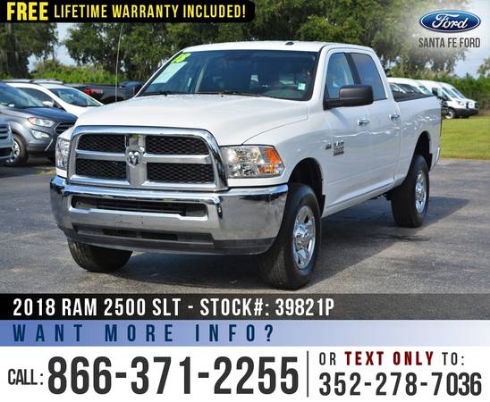‘18 Ram 2500 SLT 4WD *** Camera,Tinted Windows, SiriusXM *** for sale in Alachua, FL – photo 3
