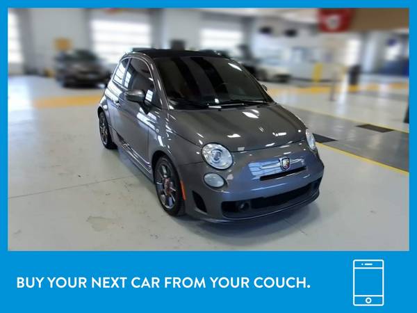 2013 FIAT 500 500c Abarth Cabrio Convertible 2D Convertible Gray for sale in Fort Worth, TX – photo 12