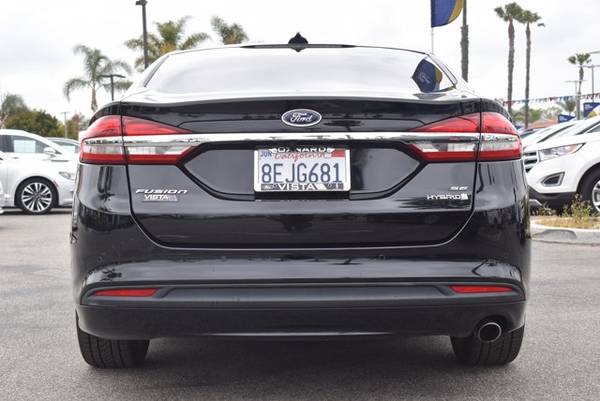 2018 Ford Fusion Hybrid SE sedan SHADOW BLACK - - by for sale in Oxnard, CA – photo 5