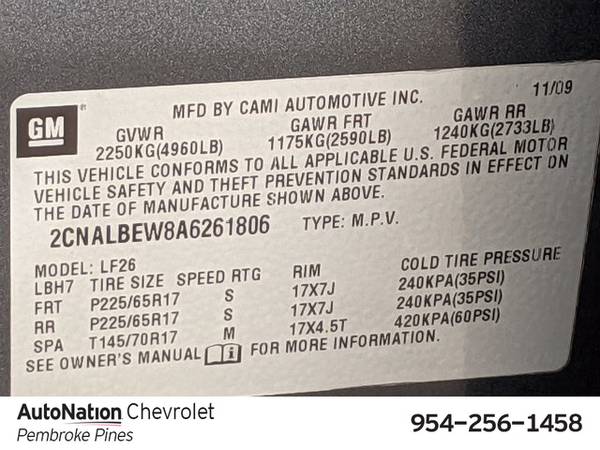 2010 Chevrolet Equinox LS SKU:A6261806 SUV - cars & trucks - by... for sale in Pembroke Pines, FL – photo 24