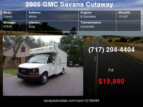 Splicing Van 05 GMC Cutaway Van ONLY 47576 Miles for sale in cumberland val, PA – photo 24