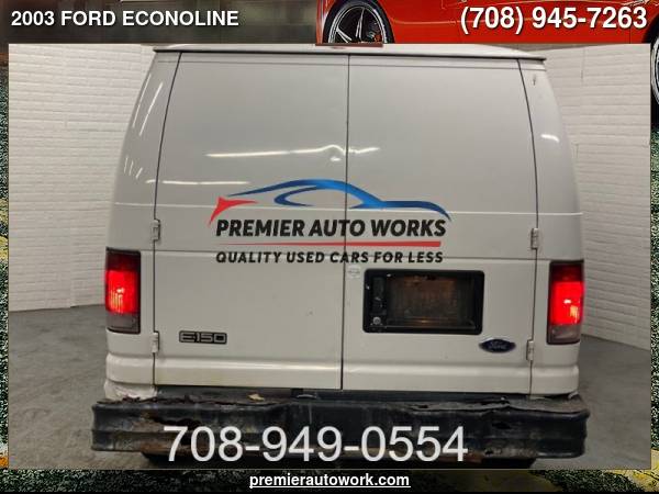 2003 FORD ECONOLINE E150 VAN - cars & trucks - by dealer - vehicle... for sale in Alsip, IL – photo 5