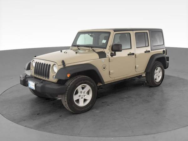 2017 Jeep Wrangler Unlimited Sport S Sport Utility 4D suv Beige - -... for sale in Mayville, NY – photo 3